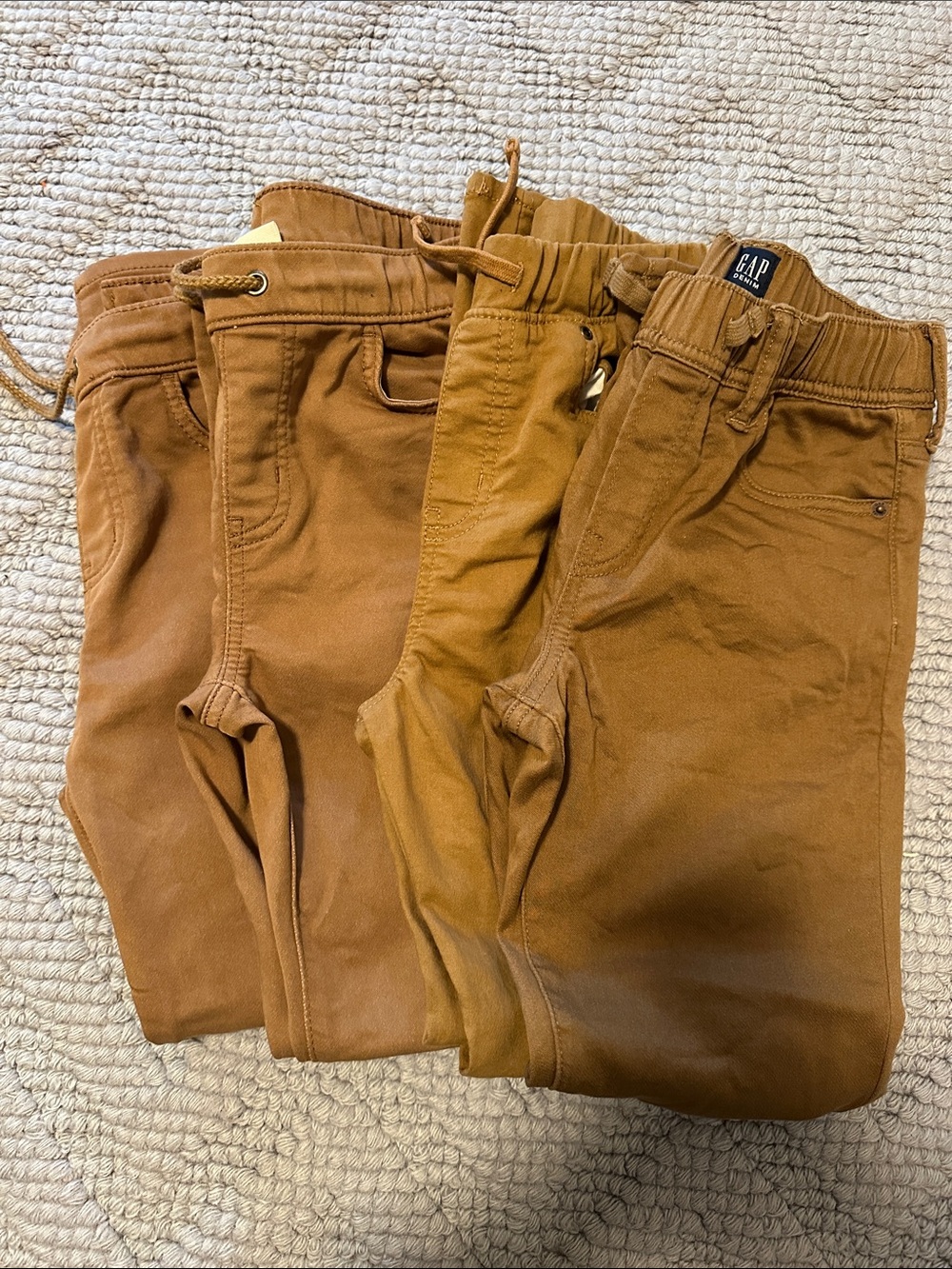 Boys Bundle 4 Brown Pull-On Joggers